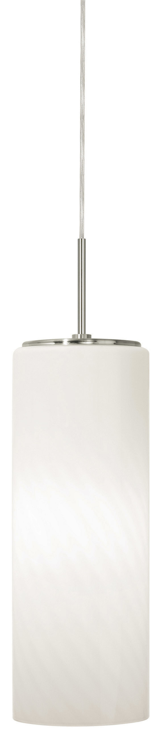 Pendant Gauss Opal Polished Nickel Medium Base Incandescent 100W Monopoint Canopy