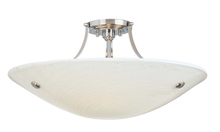 Stone Lighting CL502OPBZMB6 - Ceiling Mount Neptune Grande Opal Bronze Medium Base Incandescent 3x60W