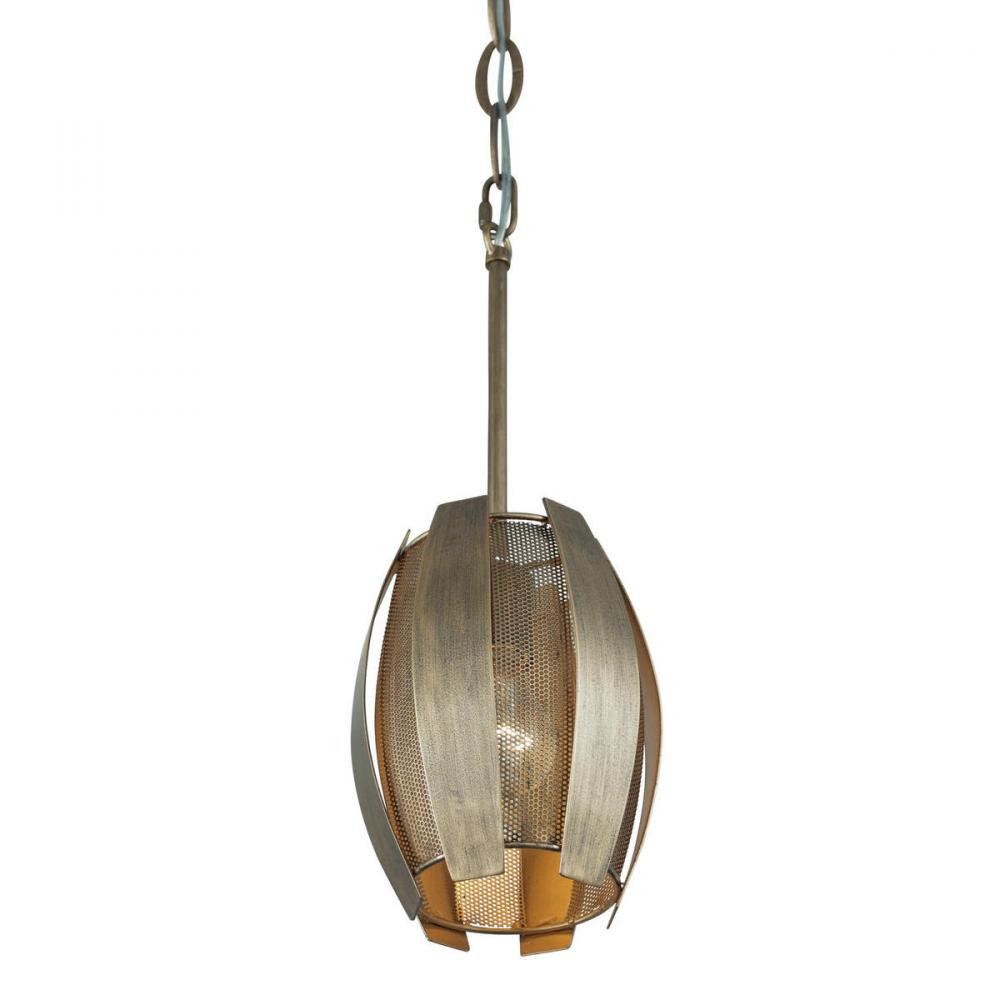 Sawyers Bar 1-Lt Mini Pendant - Havana Gold