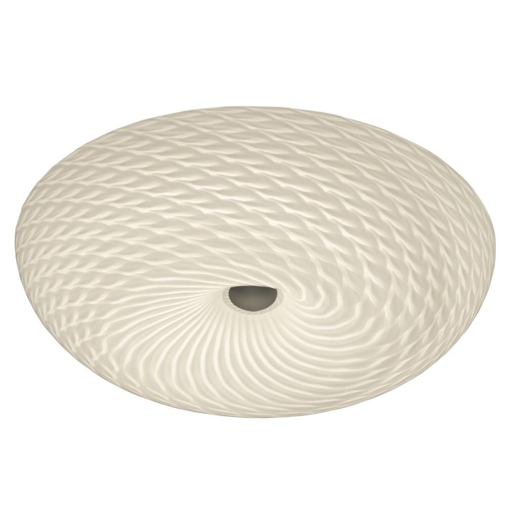 Swirled 2-Lt Medium Flush Mount - French Feather