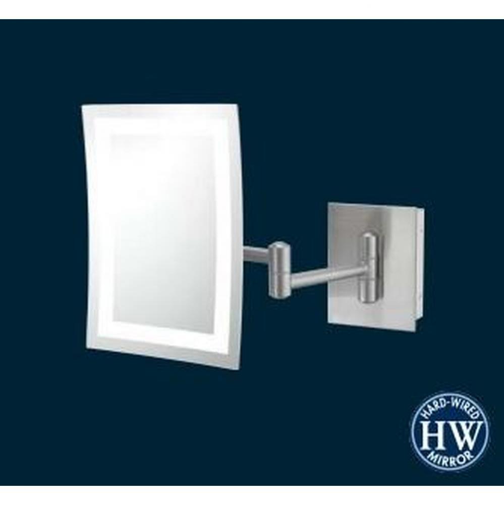 Single-Sided Led Rectangular Wall Mirror - Hardwired