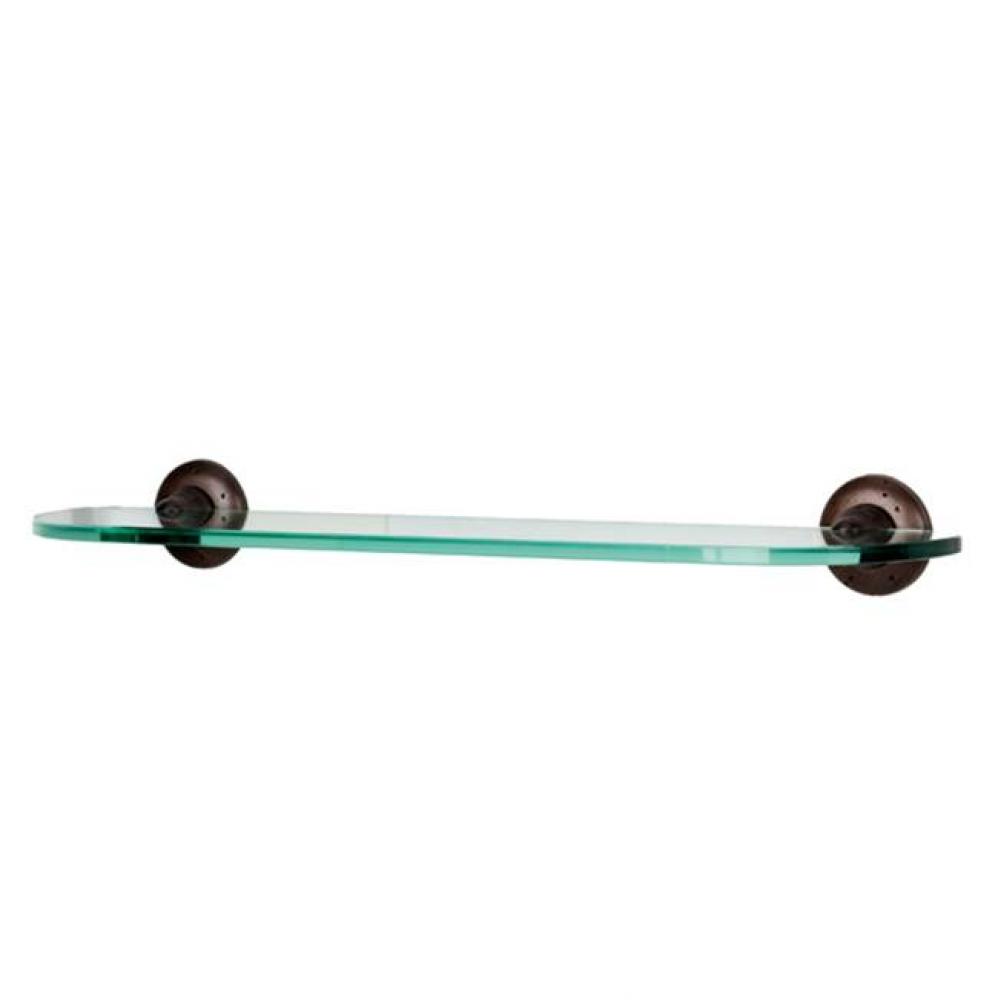 18'' Glass Shelf W/Brackets