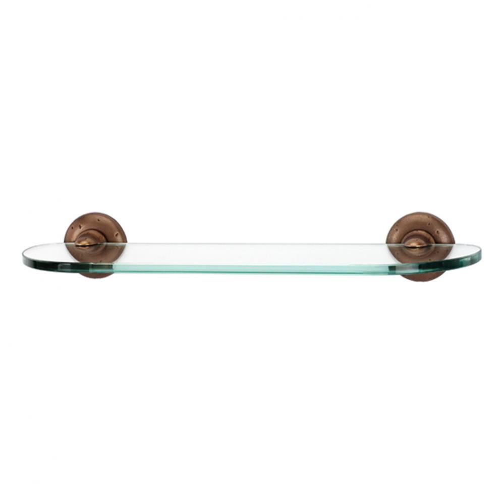 18'' Glass Shelf W/Brackets