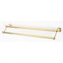 Alno A6625-24-PB - 24'' Double Towel Bar