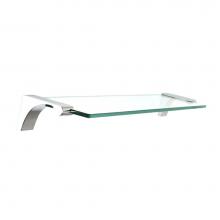 Alno A6850-18-PC - 18'' Glass Shelf W/Brackets