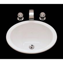 Alno P1512.U.WH - Suzanne, Single Glazed Oval Lavatory With Plain Bowl, Overflow, Undermount