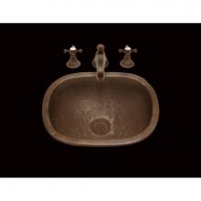 Alno Z1014T.U.ZP - Zelda, Small Roval Lavatory/Bar Sink, Textured Pattern, Undermount