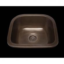 Alno ZC1513P.ZP - Zane, D-Bowl Prep Sink, Plain Pattern, 3 1/2'' Drain Opening, Undermount and Drop In