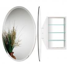 Alno MC4910-W - Oval Mirror Cabinet