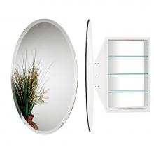 Alno MC4912-W - Oval Mirror Cabinet