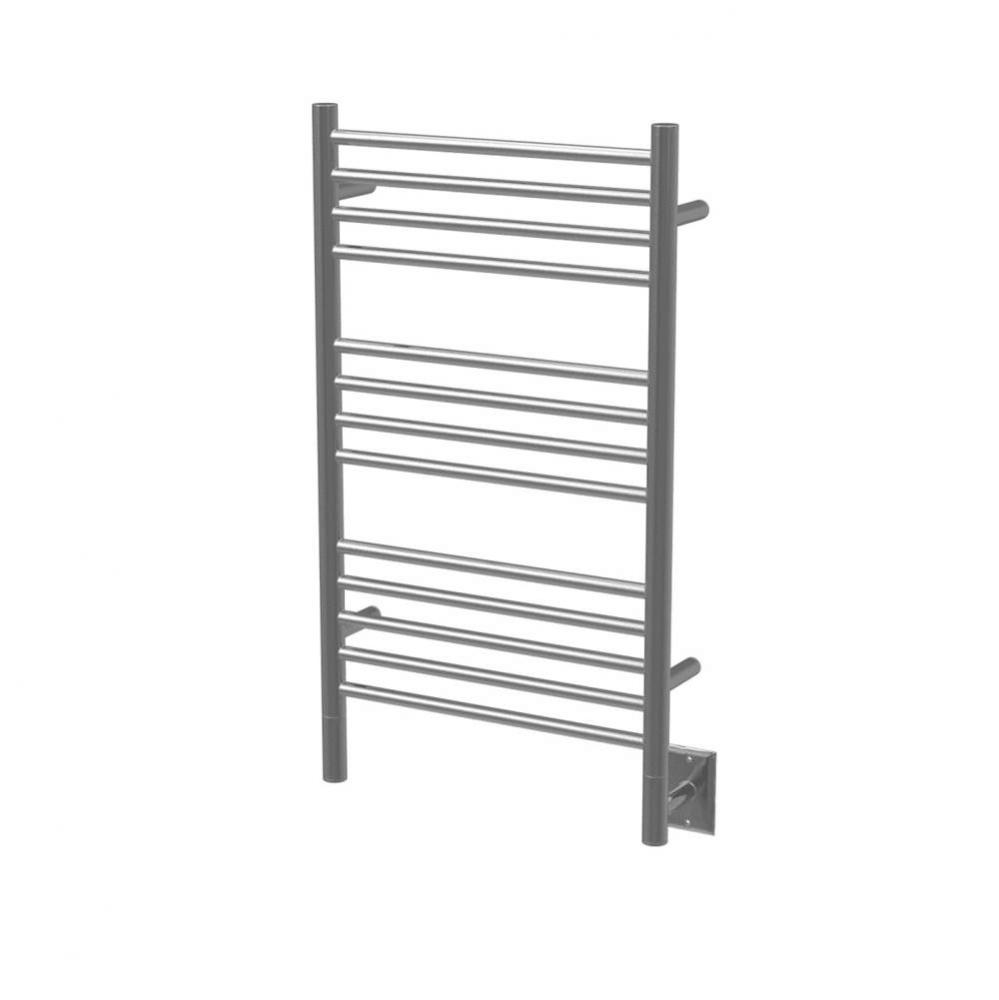 Jeeves Model C Straight 12'' Wide 13 Bar Hardwired Towel Warmer In Brushed