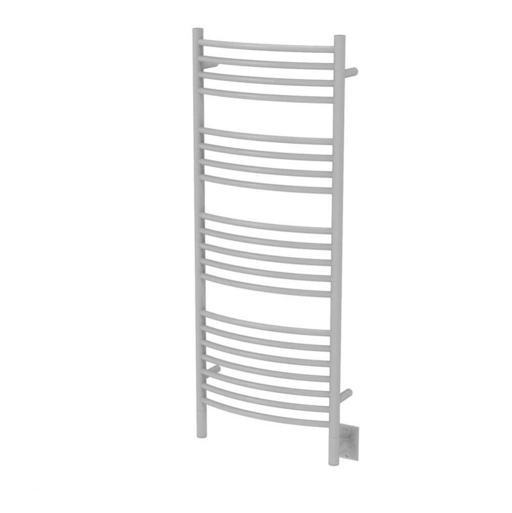 Jeeves Model D Curved 16'' Wide 20 Bar Hardwired Towel Warmer in White