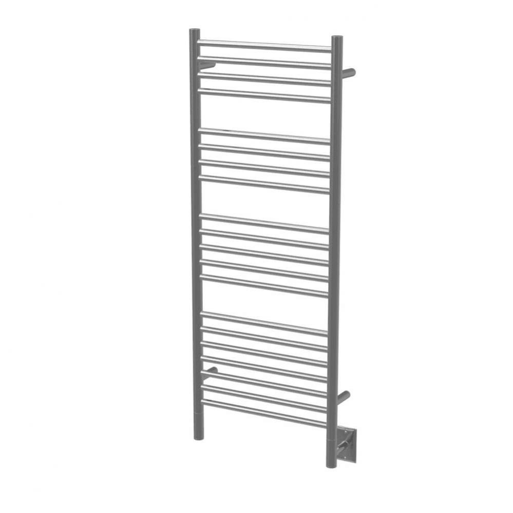 Jeeves Model D Straight 12'' Wide 20 Bar Hardwired Towel Warmer In Brushed