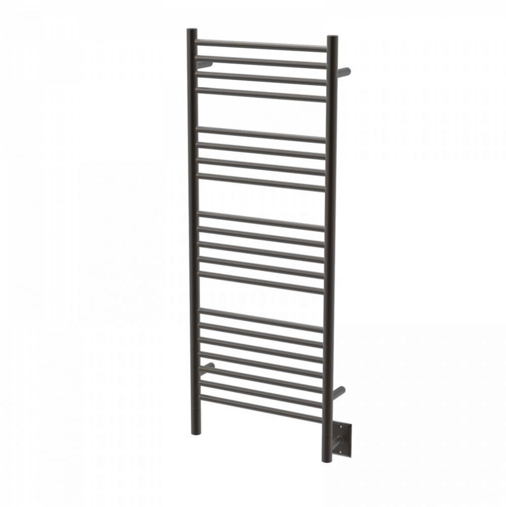 Jeeves Model D Straight 16'' Wide 20 Bar Hardwired Towel Warmer in Oil Rubbed Bronze