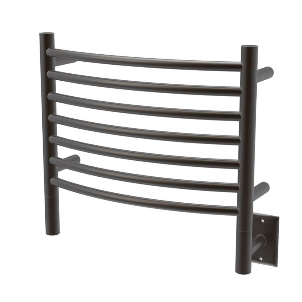 Jeeves Model H Curved 16'' Wide 7 Bar Hardwired Towel Warmer in Oil Rubbed Bronze