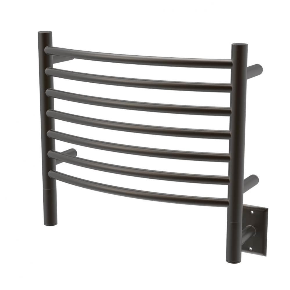 Jeeves Model H Curved 7 Bar Hardwired Towel Warmer in Oil Rubbed Bronze