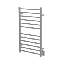 Amba Products RSWHL-B - Radiant Large Square Hardwired + Plug-in Combo 12 Bar Towel Warmer in Brushed