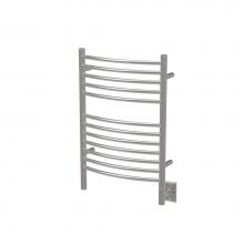 Amba Products ECP-24 - Jeeves Model E Curved 24'' Wide 12 Bar Hardwired Towel Warmer in Polished