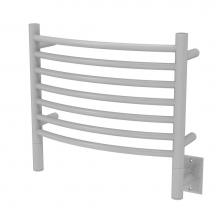 Amba Products HCW-16 - Jeeves Model H Curved 16'' Wide 7 Bar Hardwired Towel Warmer in White