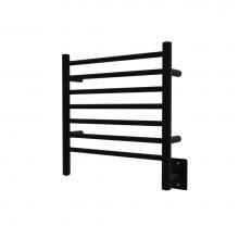 Amba Products RWHS-SMB - Radiant Small Hardwired + Plug-in Combo 7 Bar Towel Warmer in Matte Black