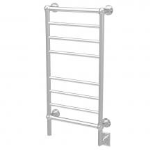 Amba Products T-2040PN - Traditional Model T-2040 8 Bar Hardwired Towel Warmer in Polished Nickel