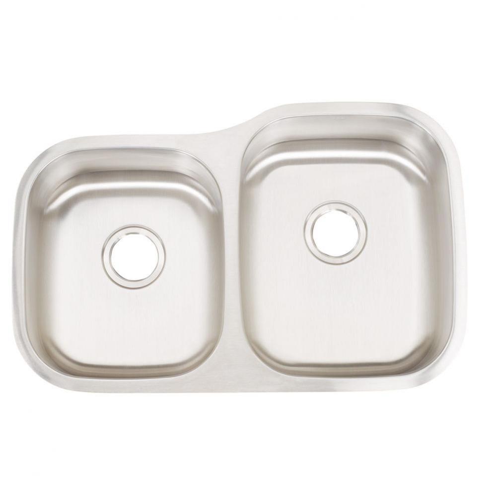 Double bowl DELUXE pack 16ga Stainless sink