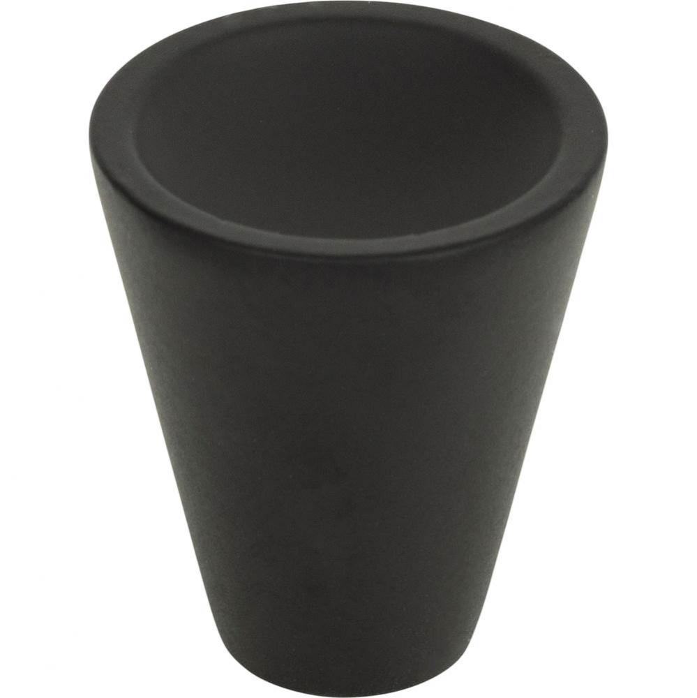 Dap Cone Knob 1 Inch Matte Black