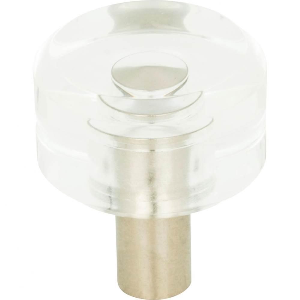 Optimism Round Knob 1 3/16 Inch Brushed Nickel