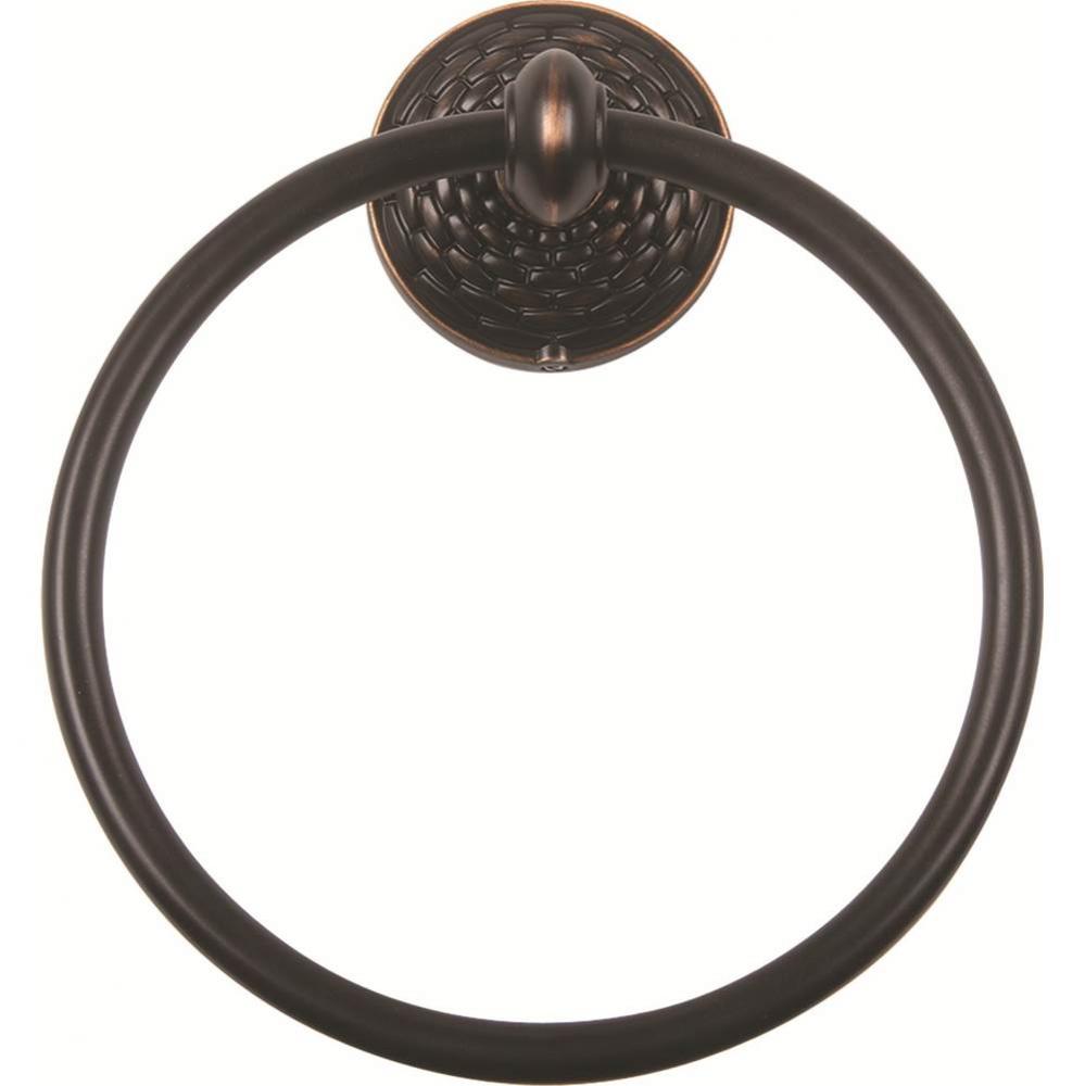 Mandalay Bath Towel Ring  Venetian Bronze