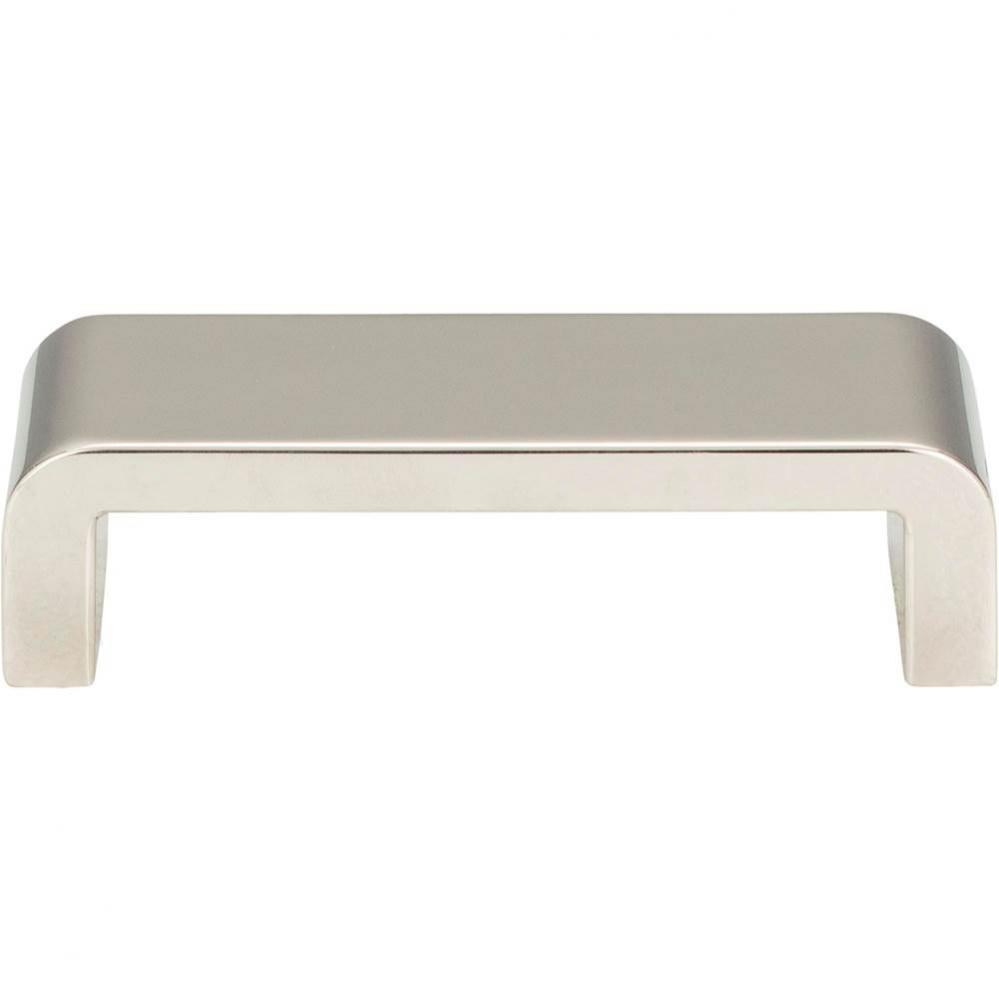 Platform Pull 3 3/4 Inch (c-c) Polished Nickel