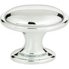 Atlas 316-CH - Austen Oval Knob 1 5/16 Inch Polished Chrome