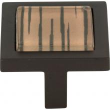 Atlas 230-OW-O - Spa Brown Tiger Square Knob 1 3/8 Inch Aged Bronze