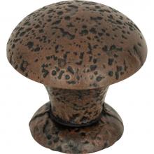 Atlas 272-R - Olde World Knob 1 3/8 Inch Rust