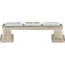 Atlas 341-BRN - Legacy Crystal Pull 3 Inch (c-c) Brushed Nickel