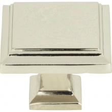 Atlas 289-PN - Sutton Place Square Knob 1 1/4 Inch Polished Nickel