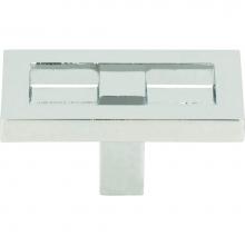Atlas 261-CH - Nobu Rectangle Knob 1 3/4 Inch Polished Chrome