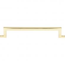 Atlas 387-PB - Campaign Bar Pull 6 5/16 Inch (c-c) Polished Brass