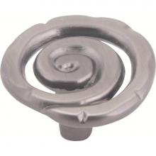 Atlas 140-P - Scroll Knob 1 1/2 Inch Pewter