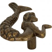 Atlas 190L-BB - Mermaid Knob Left 2 1/2 Inch Burnished Bronze