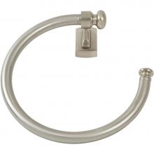 Atlas LGTR-BRN - Legacy Bath Towel Ring  Brushed Nickel