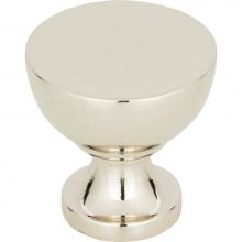 Atlas 328-PN - Shelley Round Knob 1 1/4 Inch Polished Nickel