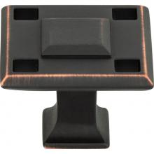 Atlas 4007-VB - Modern Craftsman Square Knob 1 5/16 Inch Venetian Bronze