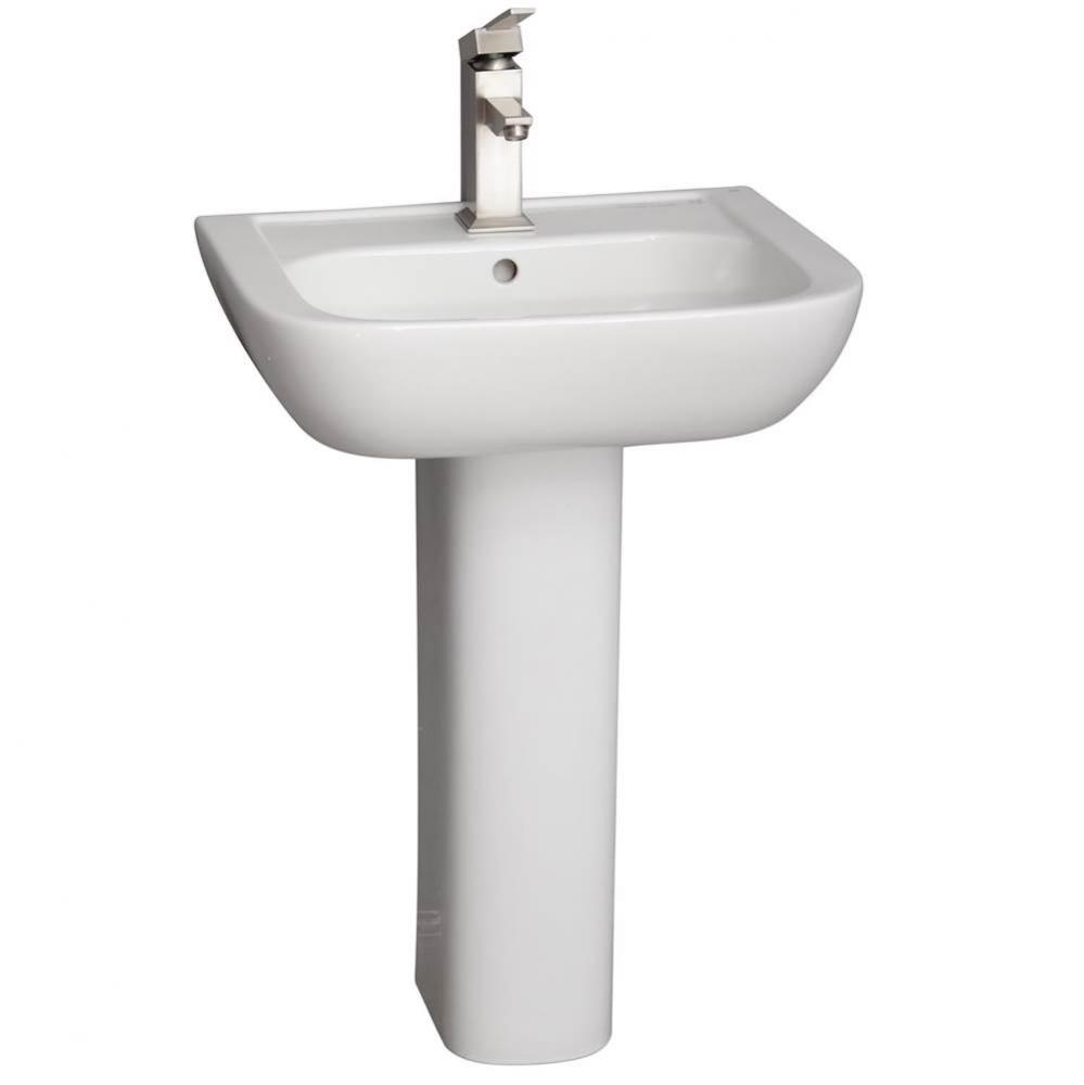 Caroline 450 Slim Column Only, White