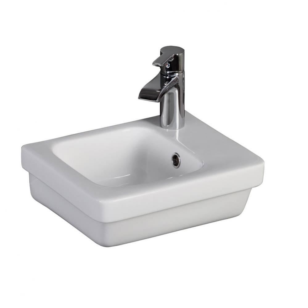 Resort 360 Wall-Hung Basin, White