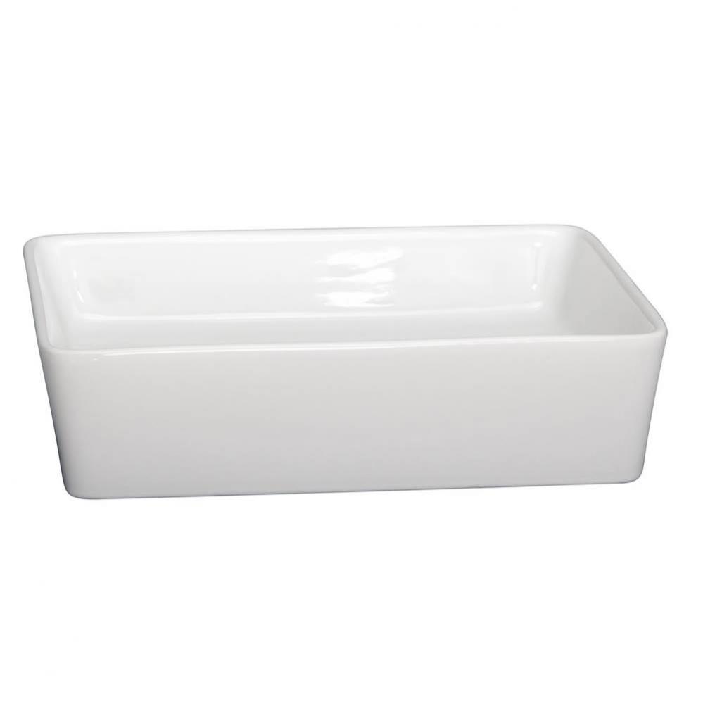 Harmony Rectangular Above Counter Basin, White