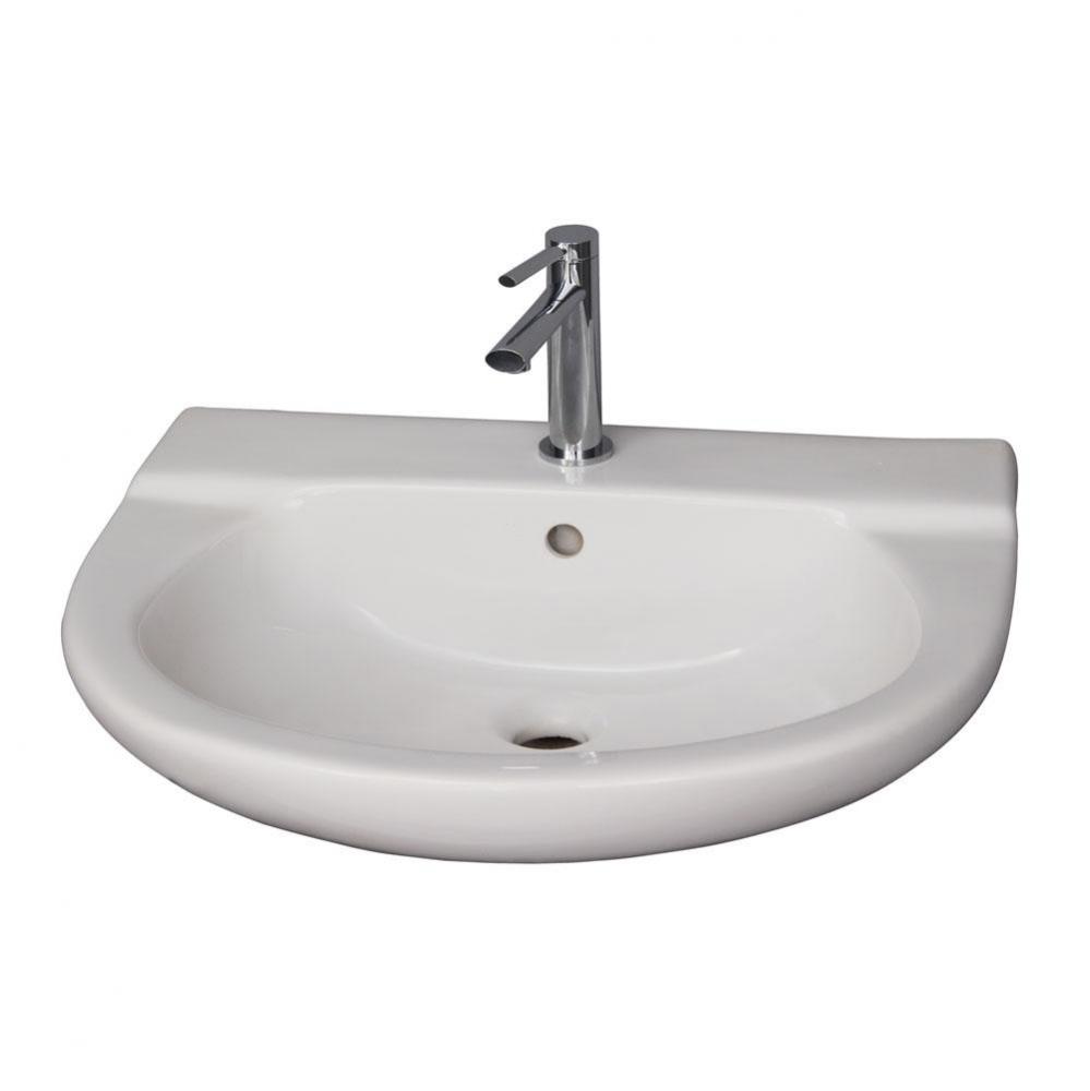 Jayden Wall-Hung Basin 8'' cc, White