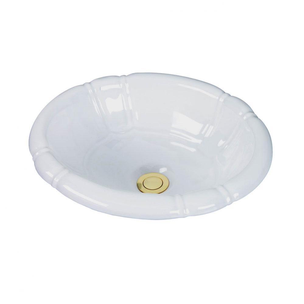 Sienna Drop In Bowl, White