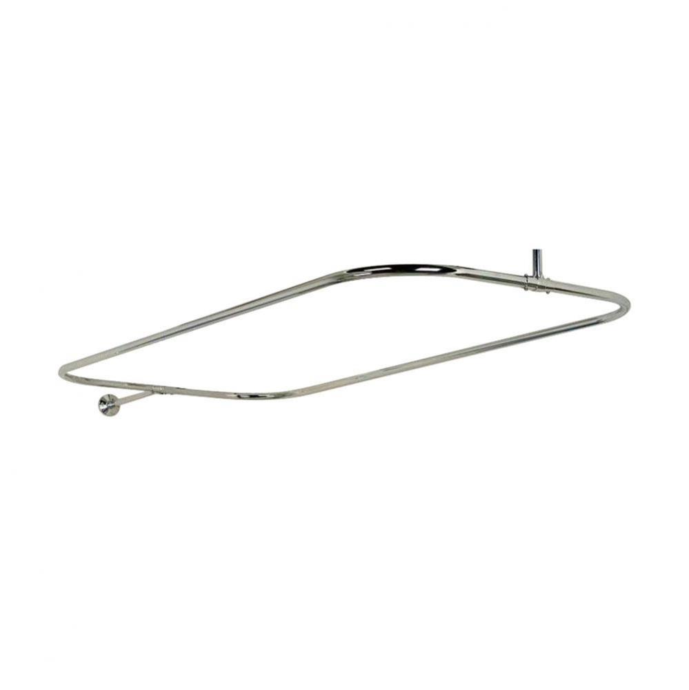 4150 Rectangular Shower Rod,  48 x 24'', Polished Chrome