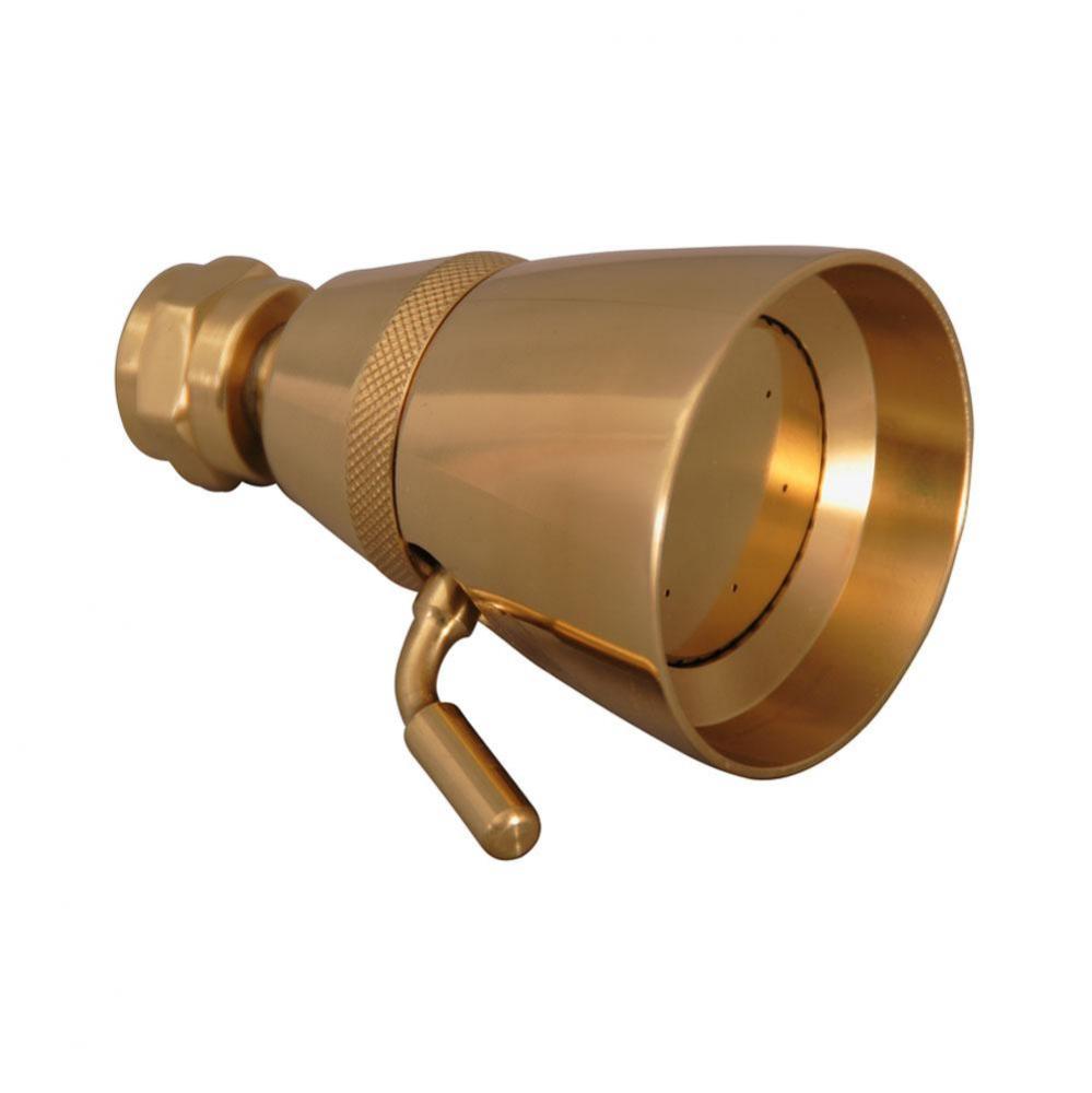 Traditional Shower Head,  Polished Brass