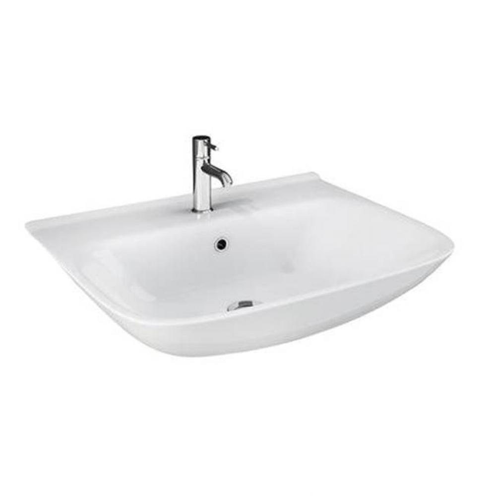 Eden 520 Wall-Hung Basin, 4'' Centerset, White